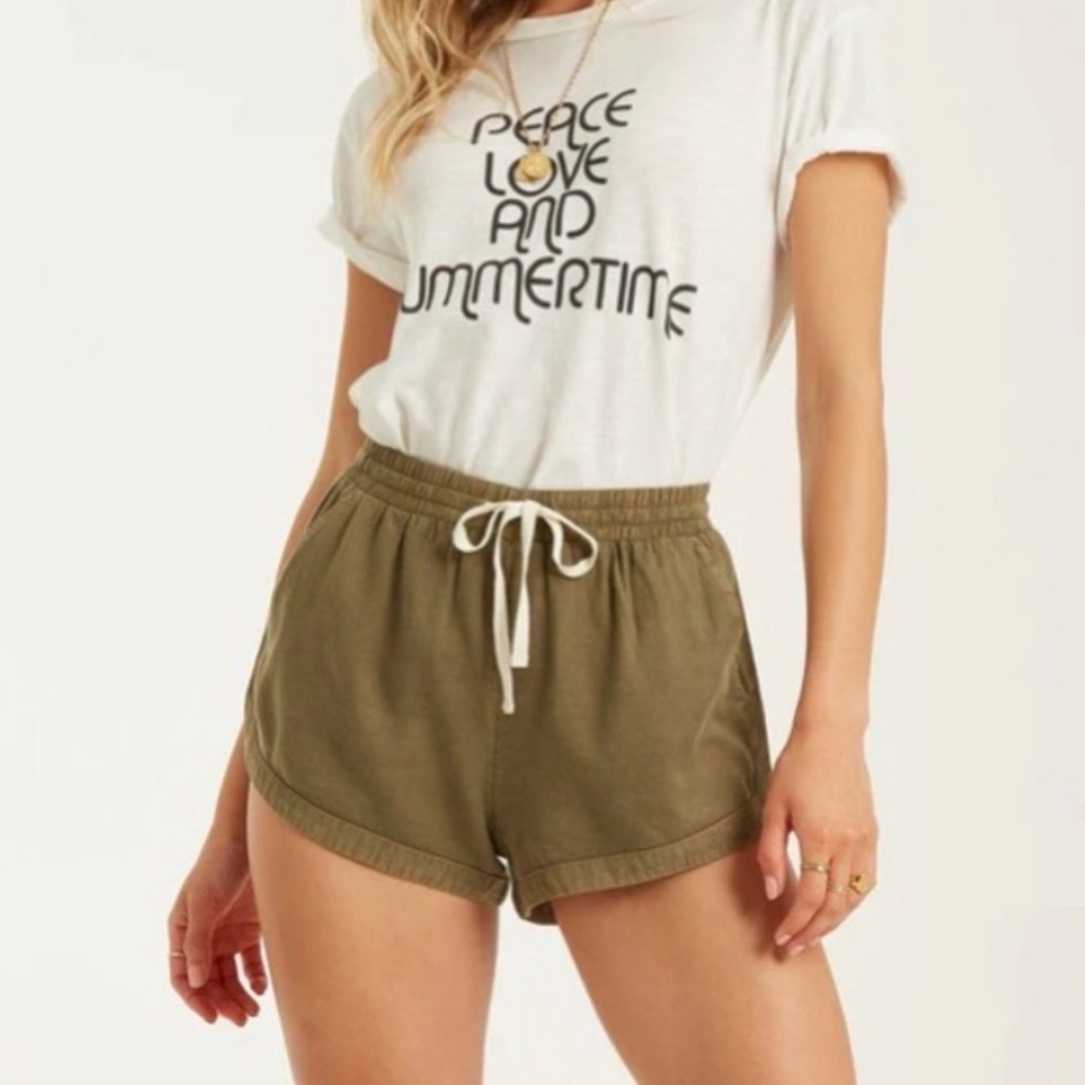 Billabong Road Trippin Green Shorts - Small